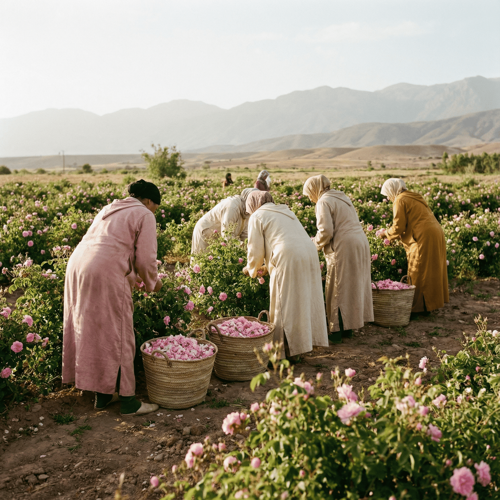 recolte roses de damas mgouna maroc 2025 la grourerie