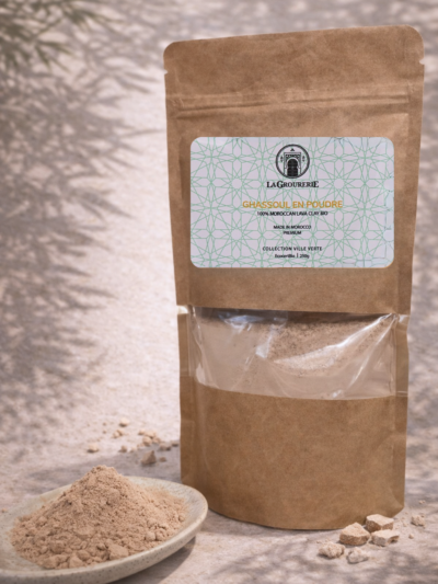 Argile Ghassoul en poudre "Premium" 250 Gr.